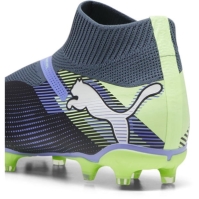 Ghete de fotbal Puma Future 7 Match+ Laceless Firm Ground gri alb verde