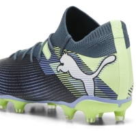 Ghete de fotbal Puma Future 7 Match Rush Firm Ground gri alb verde