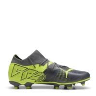 Ghete de fotbal Puma Future 7 Match Rush Firm Ground gri verde lime