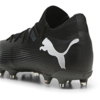 Ghete de fotbal Puma Future 7 Match Rush Firm Ground negru alb