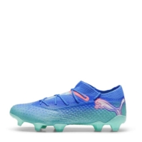 Ghete de fotbal Puma Future 7 Ultimate Firm Ground albastru alb verde