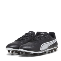 Ghete de fotbal Puma King Match Firm Ground negru alb