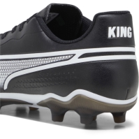 Ghete de fotbal Puma King Match Firm Ground negru alb