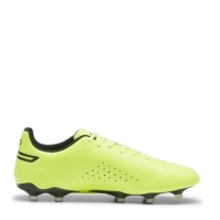 Ghete de fotbal Puma King Match Firm Ground verde lime negru