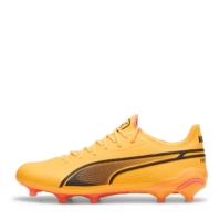 Ghete de fotbal Puma King Ultimate Firm Ground portocaliu negru