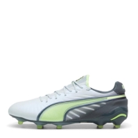 Ghete de fotbal Puma King Ultimate Launch Firm Ground gri galben