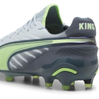 Ghete de fotbal Puma King Ultimate Launch Firm Ground gri galben