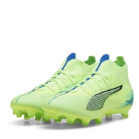 Ghete de fotbal Puma Ultra 5 Match Firm Ground pentru femei verde alb albastru