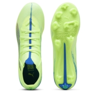 Ghete de fotbal Puma Ultra 5 Match Firm Ground pentru femei verde alb albastru