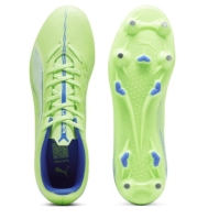 Ghete de fotbal Puma Ultra 5 Play gazon sintetic verde alb