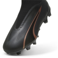 Ghete de fotbal Puma Ultra Match Laceless Firm Ground negru roz