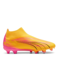 Ghete de fotbal Puma Ultra Match Laceless Firm Ground portocaliu negru