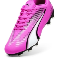 Ghete de fotbal Puma Ultra Play Firm Ground roz alb negru