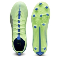 Ghete de fotbal Puma Ultra Pro Firm Ground pentru copii verde alb