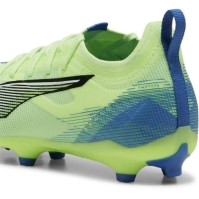 Ghete de fotbal Puma Ultra Pro Firm Ground pentru copii verde alb