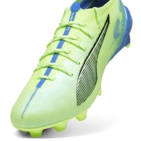 Ghete de fotbal Puma Ultra Ultimate Firm Ground verde alb albastru