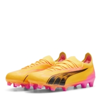 Ghete de fotbal Puma Ultra Ultimates.1 Firm Ground pentru femei portocaliu negru