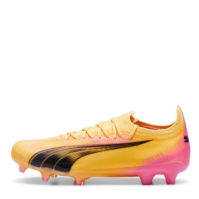 Ghete de fotbal Puma Ultra Ultimates.1 Firm Ground pentru femei portocaliu negru