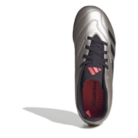 Ghete fotbal gazon sintetic adidas Predator 24 Club pentru Copii argintiu negru