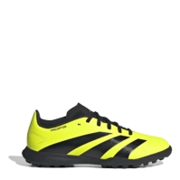 Ghete fotbal gazon sintetic adidas Predator 24 League pentru Copii galben negru rosu