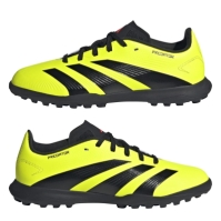 Ghete fotbal gazon sintetic adidas Predator 24 League pentru Copii galben negru rosu