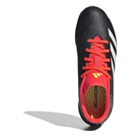 Ghete fotbal gazon sintetic adidas Predator 24 League pentru Copii negru alb rosu