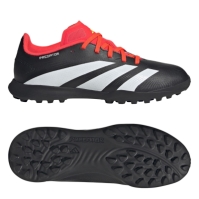 Ghete fotbal gazon sintetic adidas Predator 24 League pentru Copii negru alb rosu