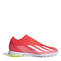 Ghete fotbal gazon sintetic adidas X Crazyfast League Laceless solar rosu ftwr