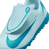 Ghete fotbal gazon sintetic Nike Mercurial Vapour 16 Club pentru Copii albastru baltic