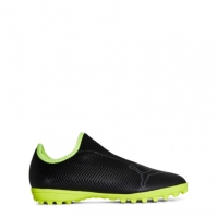 Ghete fotbal gazon sintetic Puma Finesse negru fluyellow