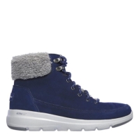 Ghete Skechers Glacial Ultra Snug pentru femei bleumarin gri