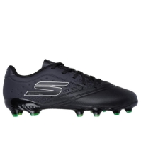 Ghete Skechers Razor Juniors Firm Ground fotbal negru argintiu