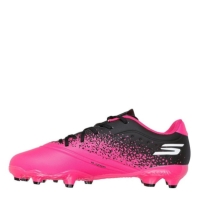 Ghete Skechers Razor Juniors Firm Ground fotbal negru roz