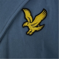 Halat de baie Lyle and Scott cu gluga pentru barbati roz albastru