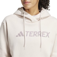 Hanorac adidas Terrex Multi cu imprimeu mare pentru femei bej mov