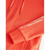 Hanorac Armani Exchange AX logo sleeve femei coral rosu