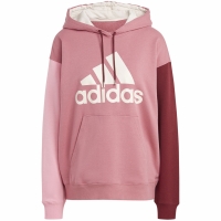 Hanorac Adidas Essentials Big Logo supradimensionat French Terry roz IC9869 pentru Femei