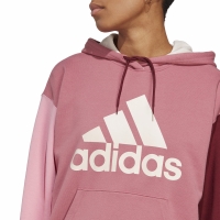 Hanorac Adidas Essentials Big Logo supradimensionat French Terry roz IC9869 pentru Femei