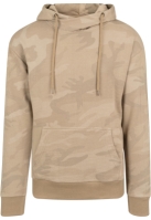 Hanorac cu guler inalt Camo bej camuflaj Urban Classics