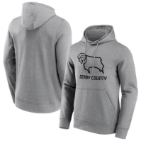 Hanorac Derby County FC Essential Logo pentru Barbati gri