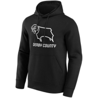 Hanorac Derby County FC Essential Logo pentru Barbati negru