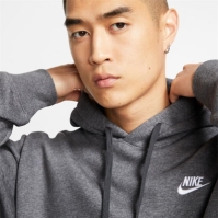 Hanorac fleece Nike Sportswear Club gri carbune heathr