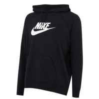 Hanorac fleece Nike Sportswear Essential pentru femei negru alb