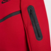 Hanorac fleece Nike Tech pentru Barbati gym rosu negru