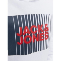 Hanorac Jack and Jones Play Logo pentru copii alb