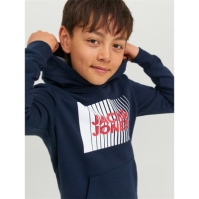 Hanorac Jack and Jones Play Logo pentru copii bleumarin blazer