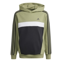 Hanorac adidas Tiberio 3-Stripes Colourblock Juniors verde negru alb