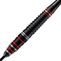 Harrows Darts Fire Alloy Darts negru rosu slv