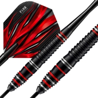 Harrows Darts Fire Alloy Darts negru rosu slv