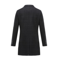 Harvey and Jones Overcoat pentru barbati bleumarin maro patratele